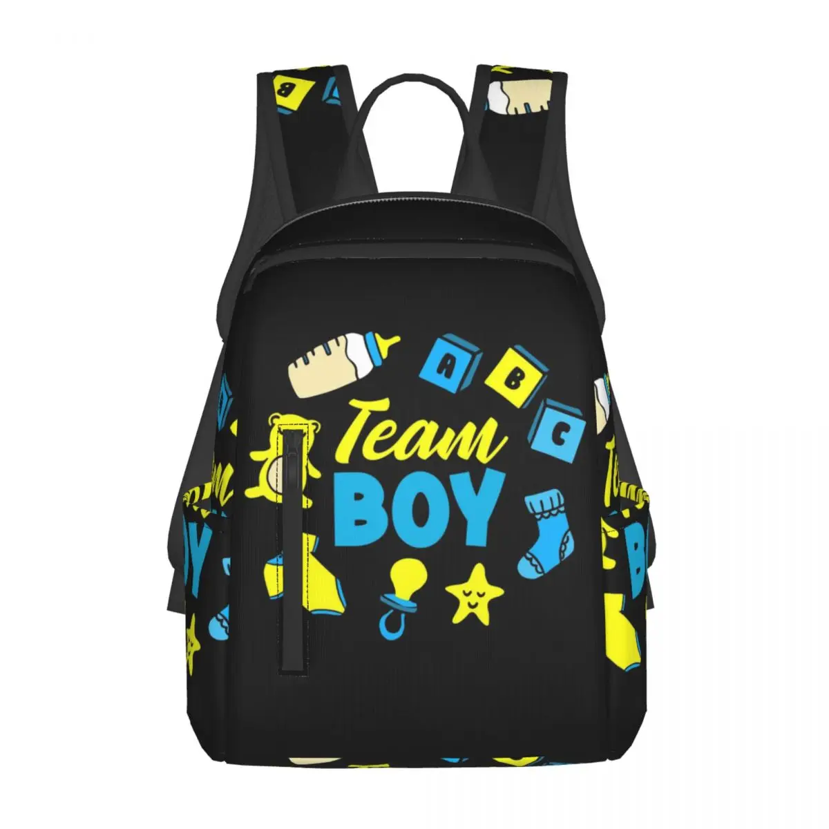 Team Boy Cute Little Diaper Boy Abdl Backpack Daypack Large Capacity Boys Girls BookBag School Bag Shoulder Bags for Men Women