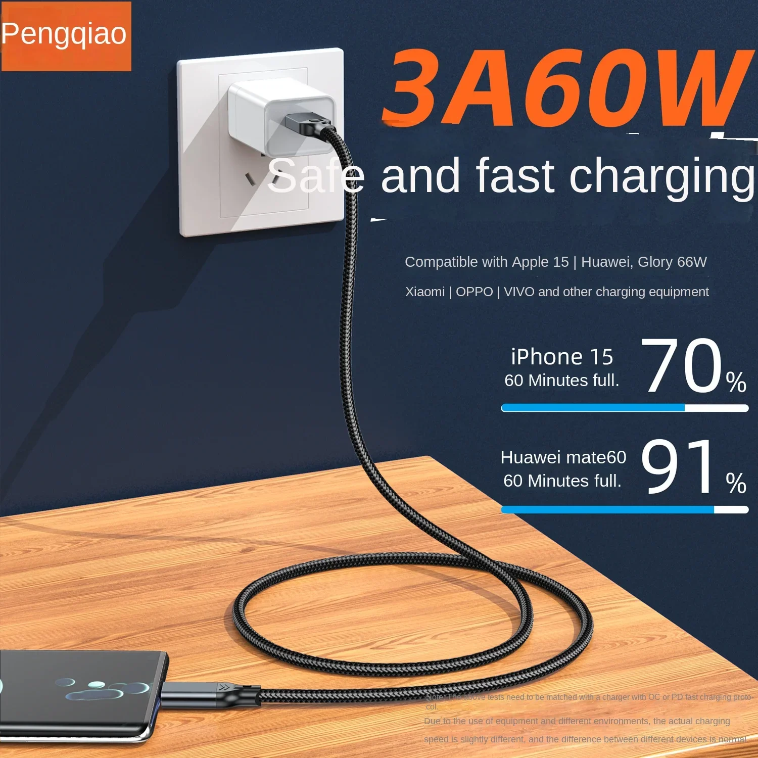 Cable usb type c hard drive line Type-C data cable 10Gbps high-speed line 3a fast charging cable USB3.2 toc