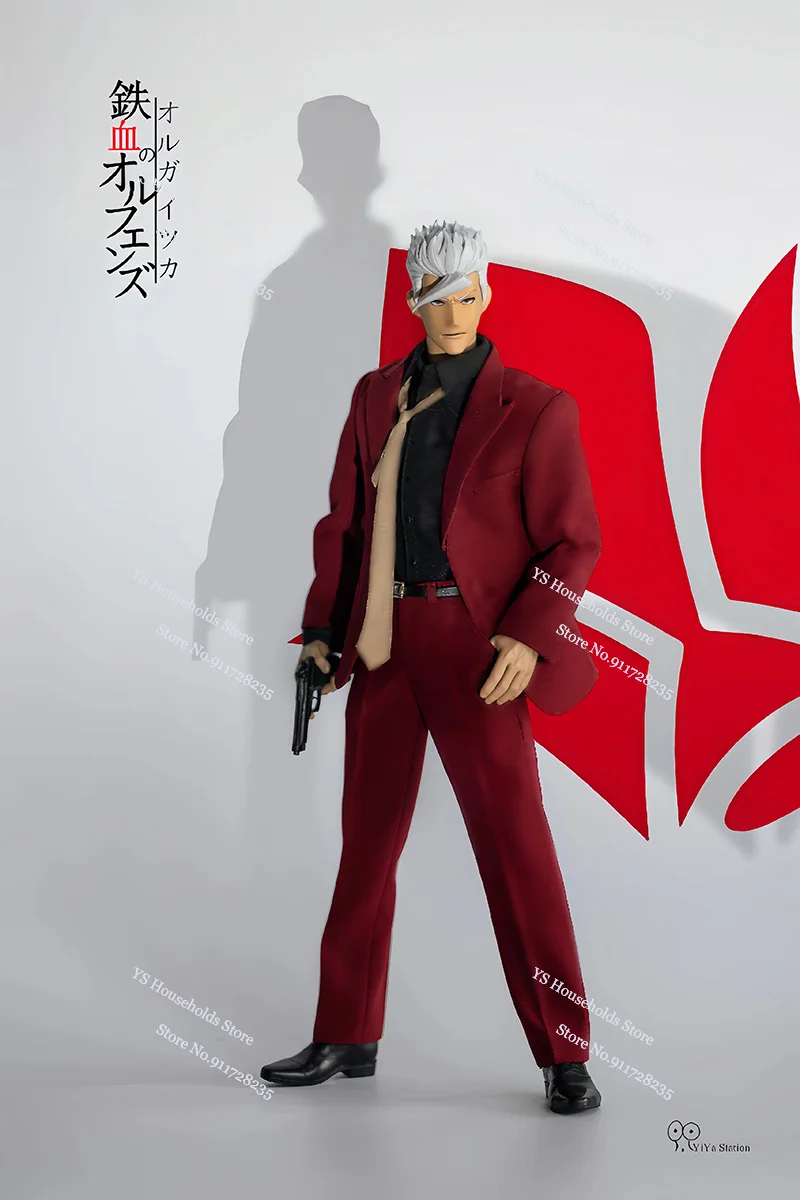 Yiya Studio New 1/6 Scale Anime Team Leader Orga Itsuka Movable Boy Action Figure Blood Head Sculpt For 12