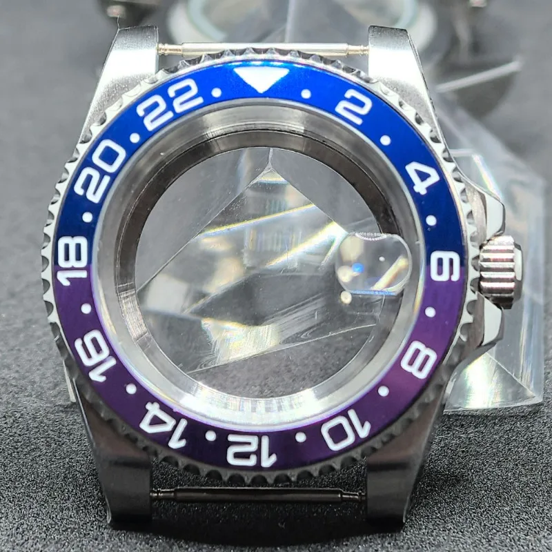 Per cassa in acciaio inossidabile cassa GMT da 40 mm per accessori per la modifica del movimento NH35/NH36