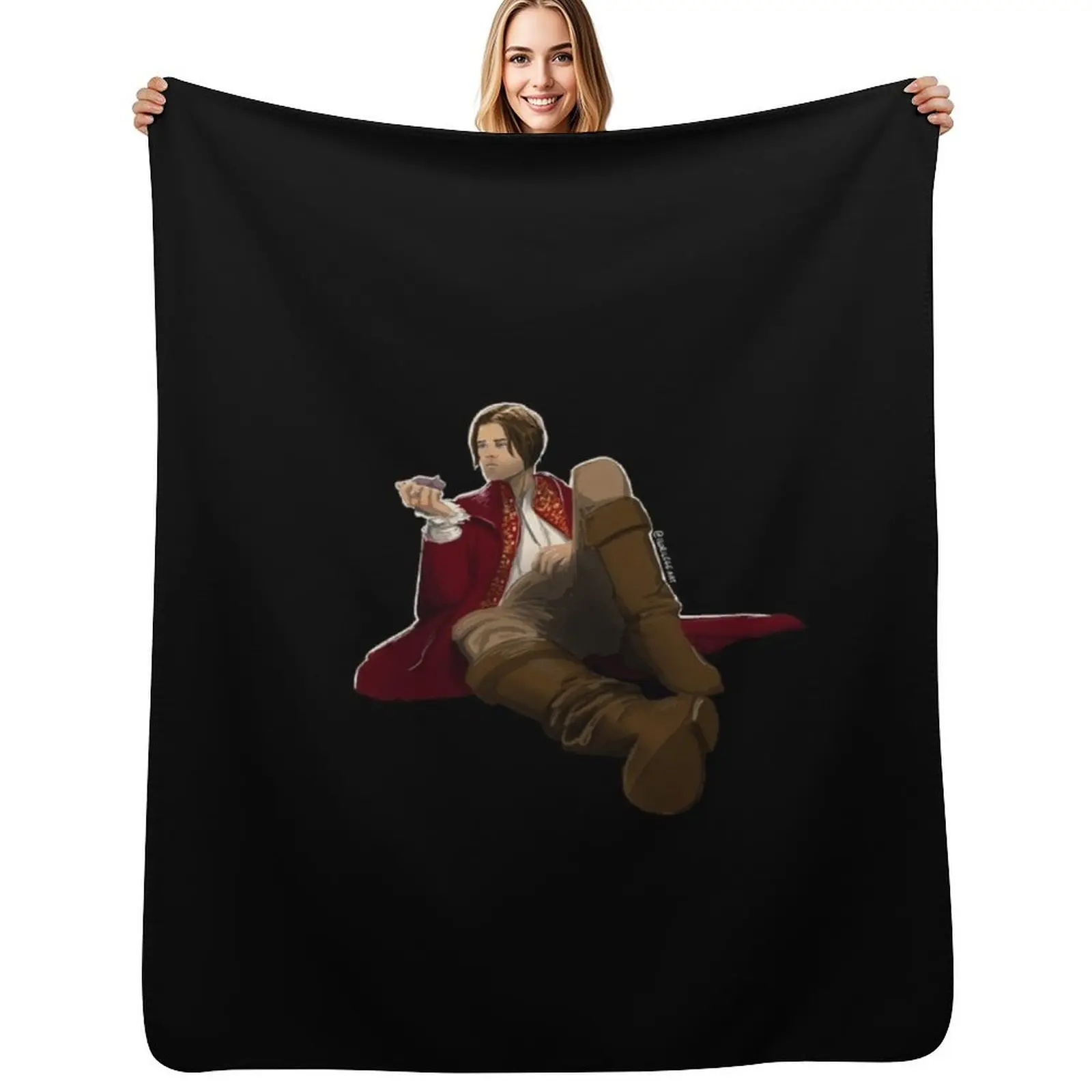 Jaskier and Gordon the mouse Throw Blanket Thins christmas decoration For Baby Bed christmas gifts Soft Plaid Blankets