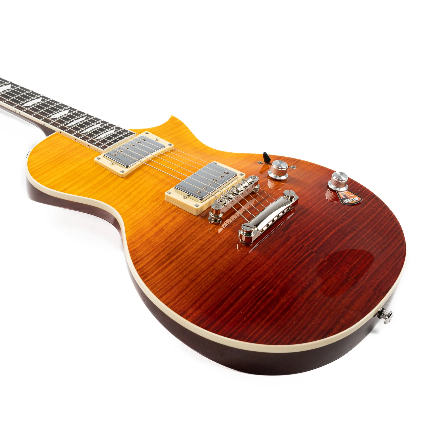 Eart Guitars EGLP-620 Flame Maple Top Locking Tuners Coil Split