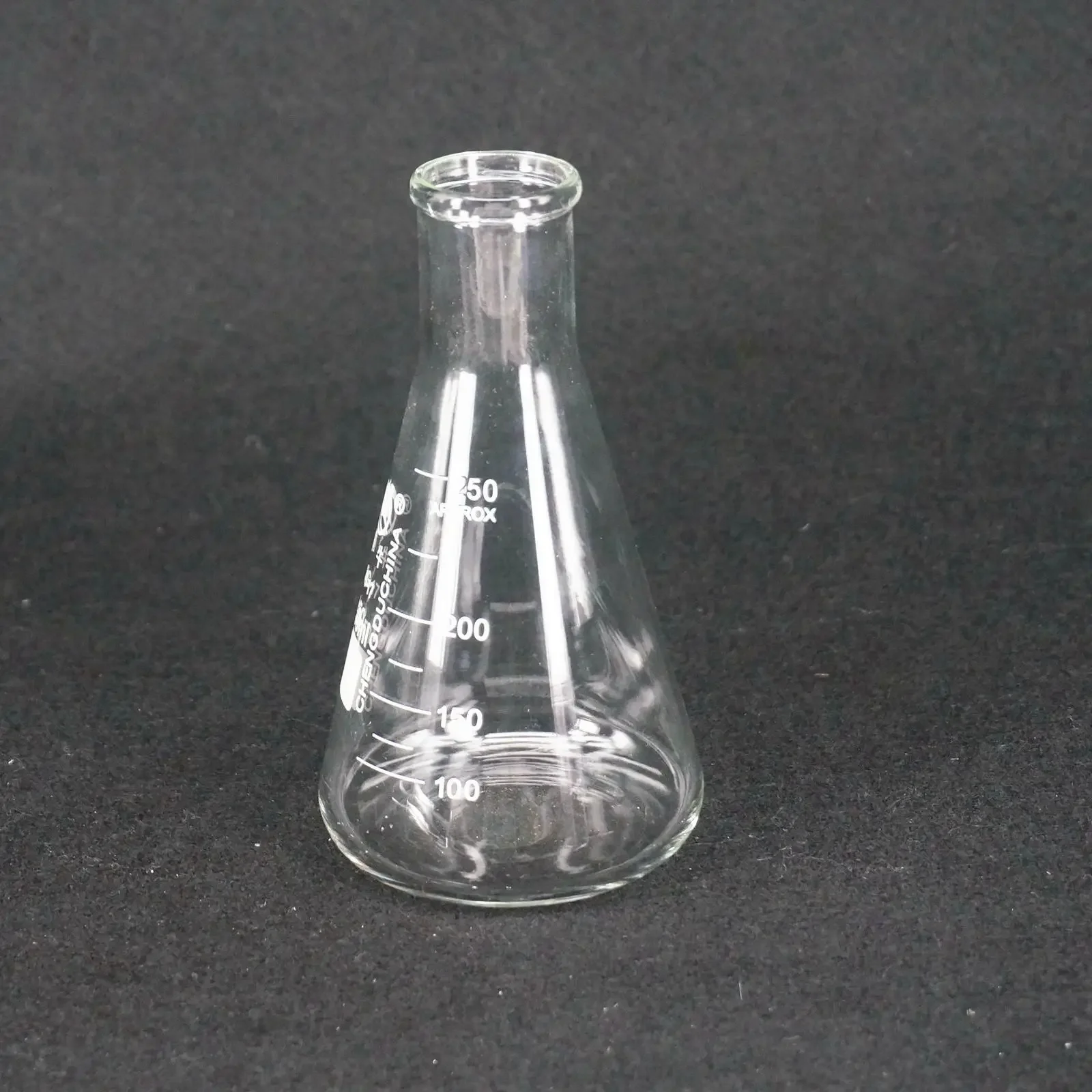 250ml Narrow Neck Borosilicate Glass Conical Erlenmeyer Flask For Chemistry Laboratory