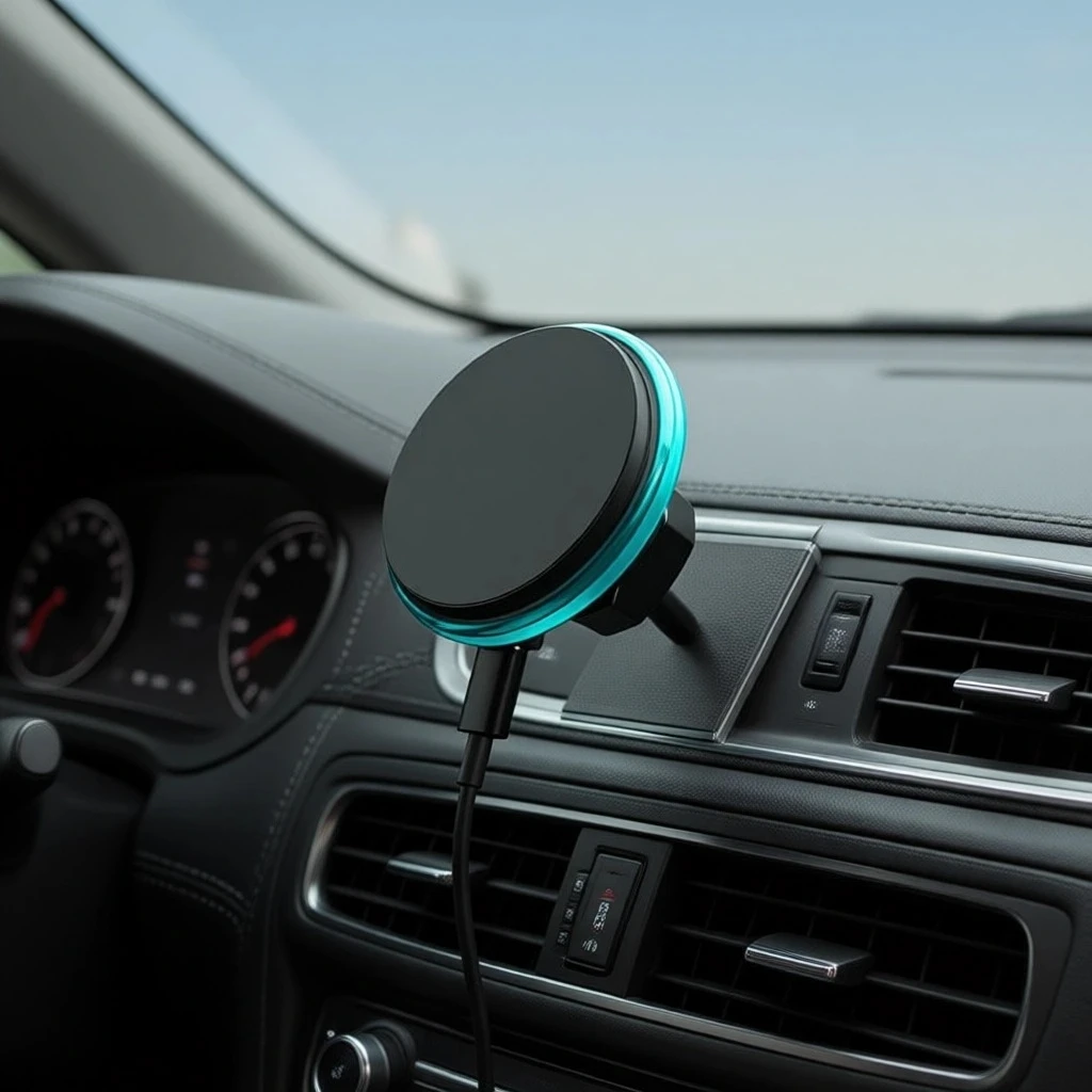 

15W MagSafe Wireless Car Phone Charger Holder Slideable Air Vent Mount Strong Magnetic Fast Charging Silicone Pads