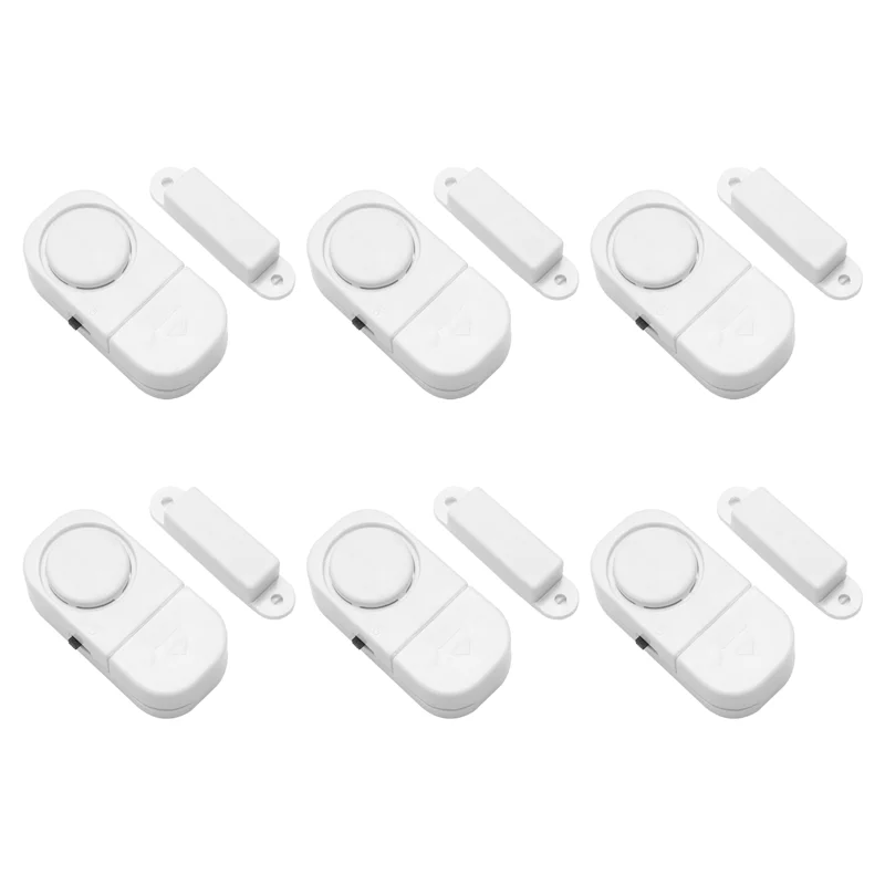【Superdeals】6Sets/Pack Wireless Anti Theft Apartment Burglar Alert Door Alarm Window For Home Security DIY Magnetic Sensor