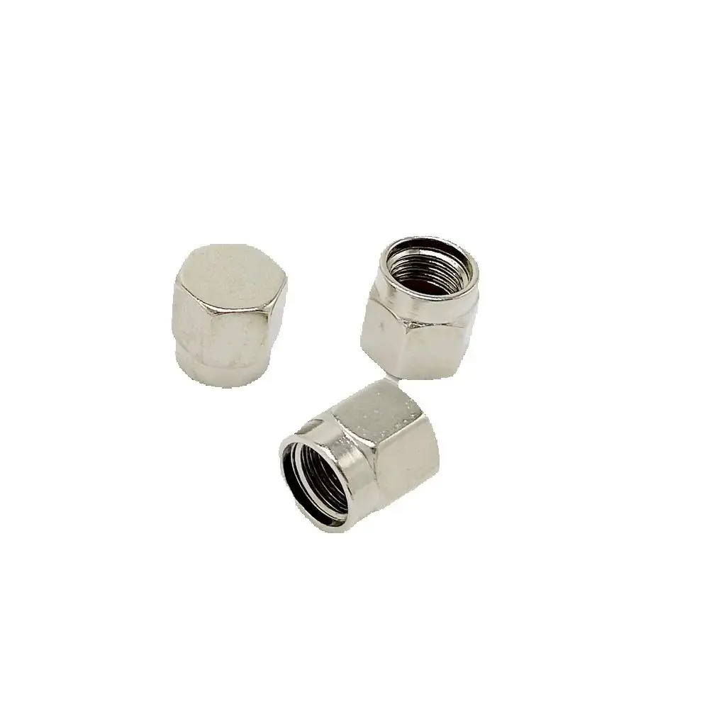 โลหะ SMA ปกคลุมฝุ่นสำหรับ SMA หญิง 10 ชิ้น/ล็อต