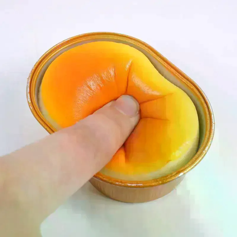/Cna/Cheese Bread Squeeze Toy Stress Relief Slow Rising Sensory Fidget For Anxiety ADHD Autism Gift For Kids Adults Simulated
