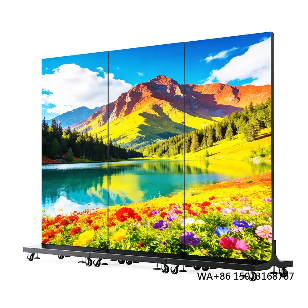 

Custom Foldable Led Screen Display Ground Support Led Wall Poster Indoor Led Advertising Screen