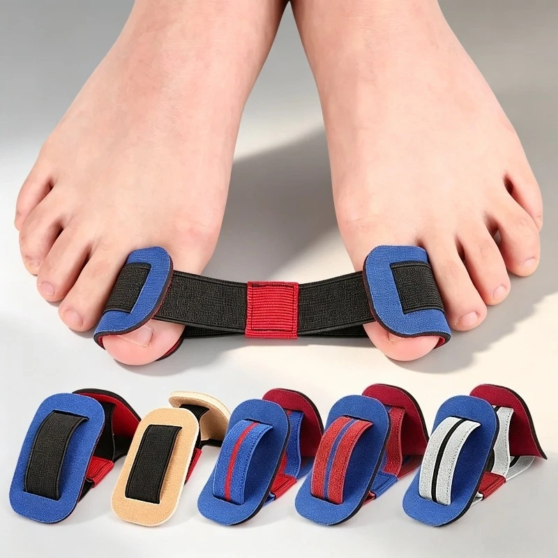 1 Pair Elastic Bunion Corrector Strap Unisex Hallux Valgus Big Toe Straightener Foot Pain Relief Orthopedic Care