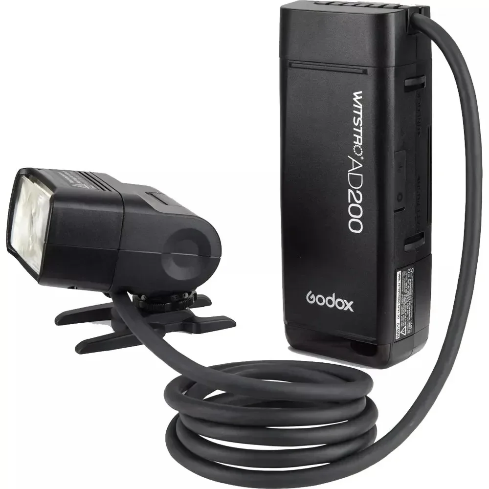 Godox EC200 AD200 Extension Flash Head with 2M Cable Portable Off-Camera Light Lamp for Godox AD200 AD200Pro Flashpoint eVOLV