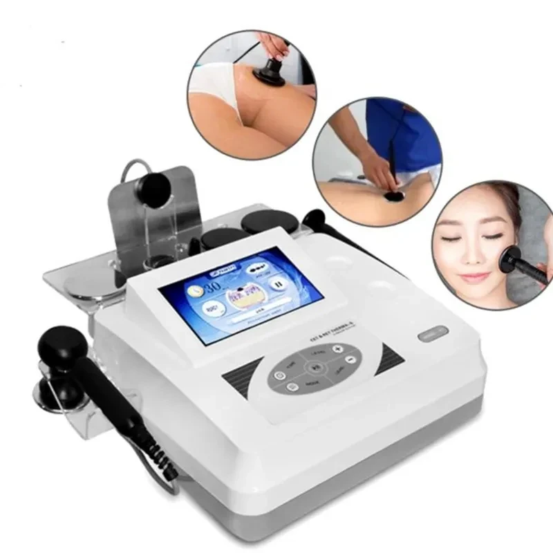 

448Khz CET RET Diatermia Diathermy Physiotherapy Machine Portable High Radio Frequency Therapy Pro Loss Weight Corporal Shaping