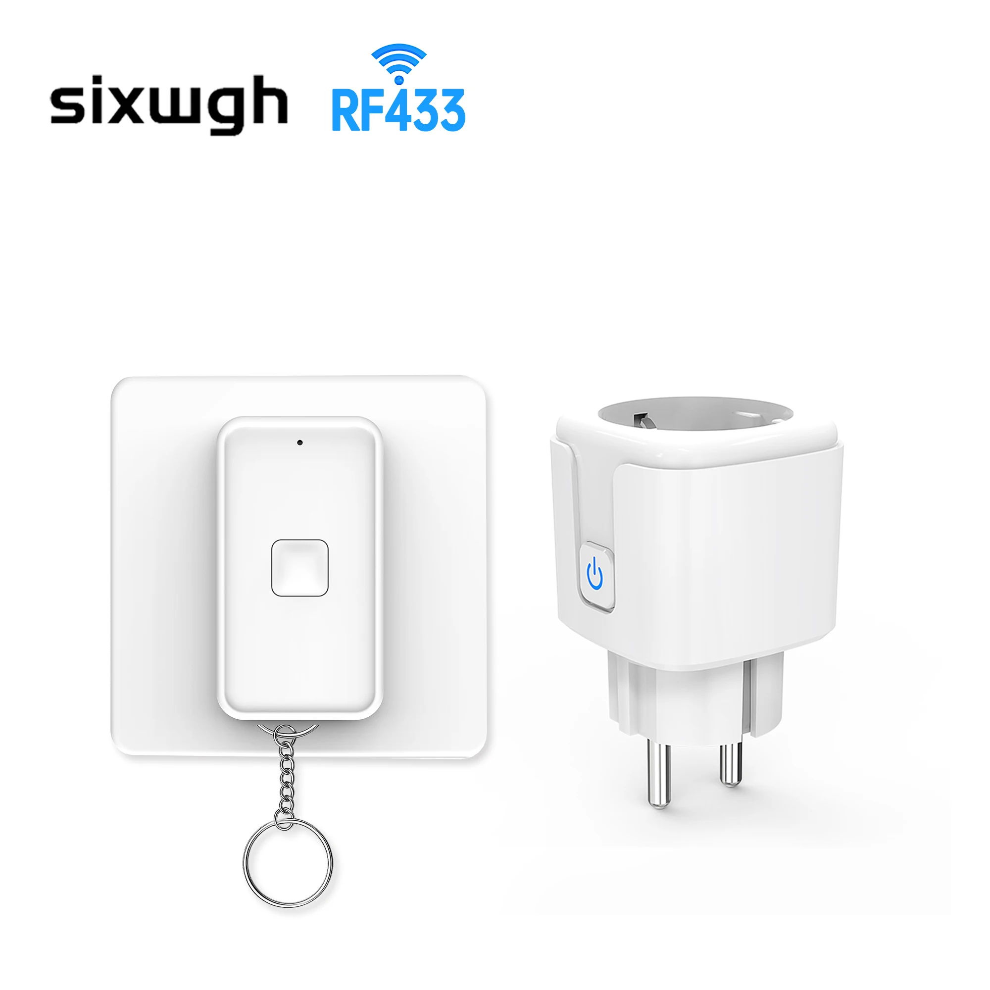 

RF433 Remote Control Plug, Turn Off Lights Quietly Without Waking Anyone, Easy Wireless Switch for Large Homes