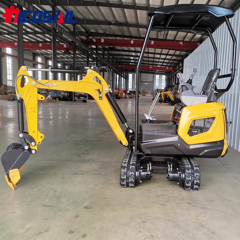 Mini Koparka Hydrauliczna o Wydajności 2,5 Ton, Mini Koparki 2-Tonowe i 3-Tonowe, Łożyska, Pompa, Silnik, Łopata, Akcesoria, 1 Rok Gwarancji