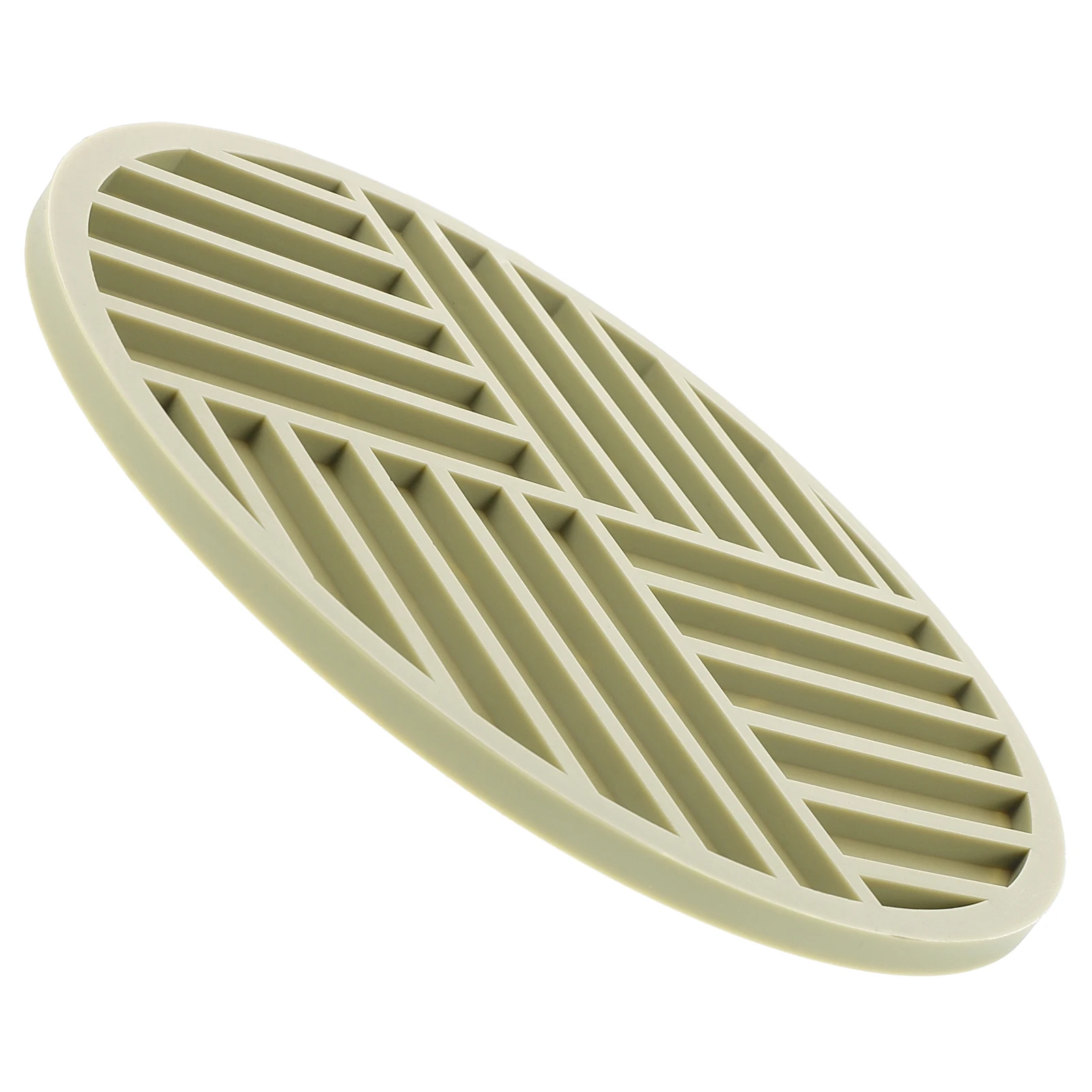 

Round Silicone Trivets Heat Resistant Microwave Safe Cup Coasters Elegant Matcha Green Tableware Protector Mats Kitchen