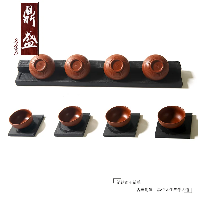 

Подстаканник для чая из натурального твердого камня Wujin ручной работы и подставка для чая, аксессуар для чайной церемонии.без чашек, домашний подарок