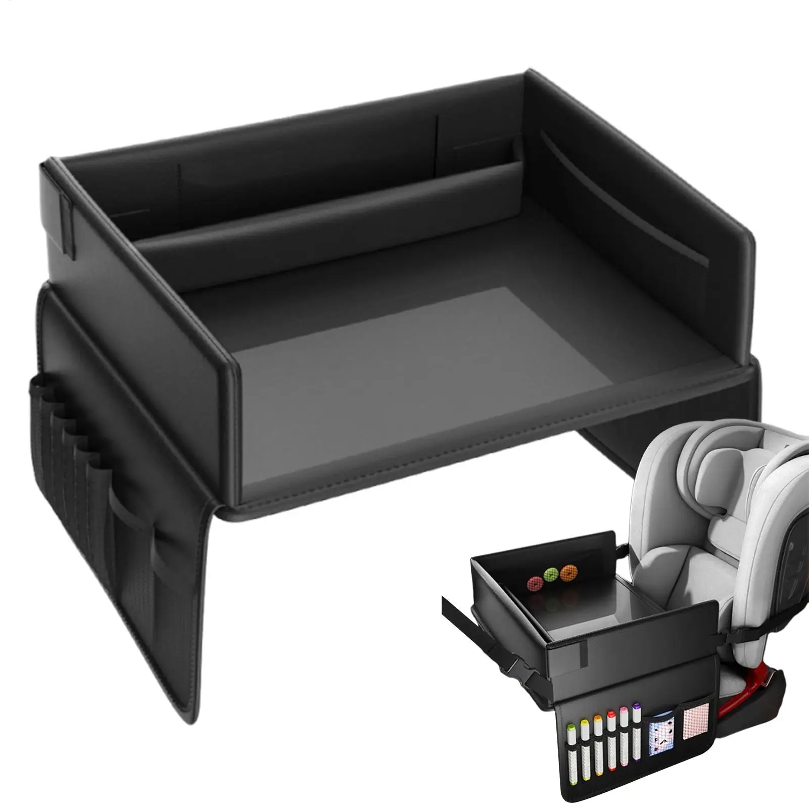 

Travel Tray For Kids Child Travel Desk Child Safety Seat Dining Table For Kids Boys Girls Vacation Daily Commute Road Trips