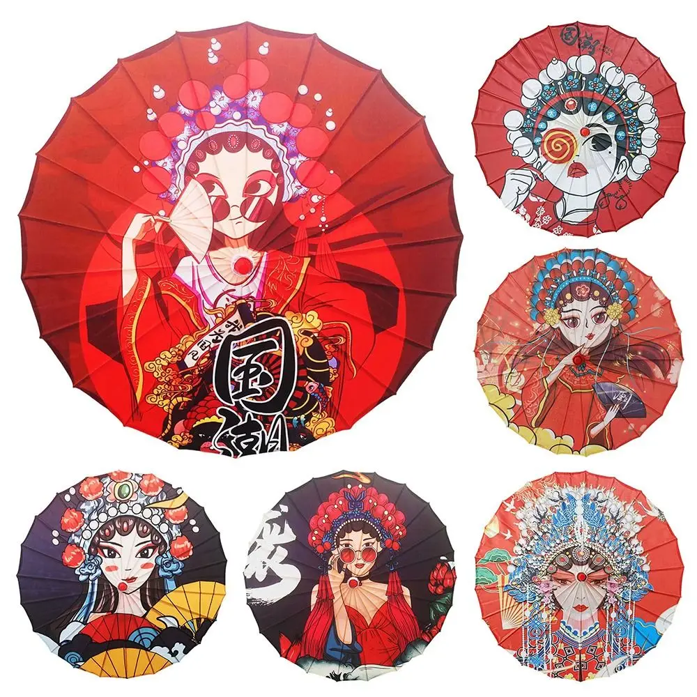 الصينية العتيقة نمط مزيتة ورقة مظلة 82 سنتيمتر 10 ألوان النساء مظلة الزخرفية ازياء مظلة التصوير #2