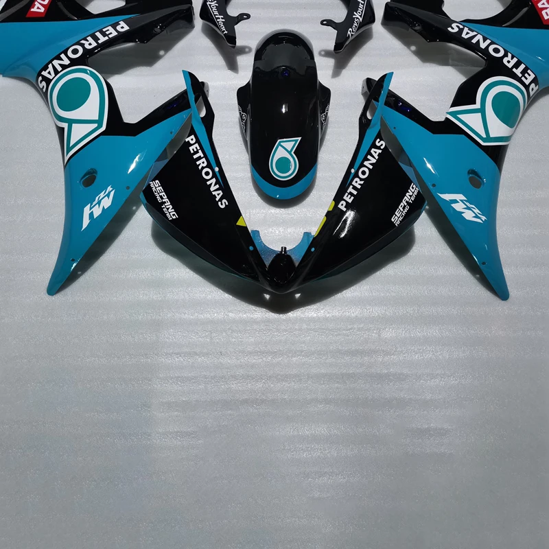 High Quality Fairings for YAMAHA R6 fairing kit 2003 2004 2005 Blue Black YZF r6 Free Custom Motorcycle Bodywork 03 04 05 YH01