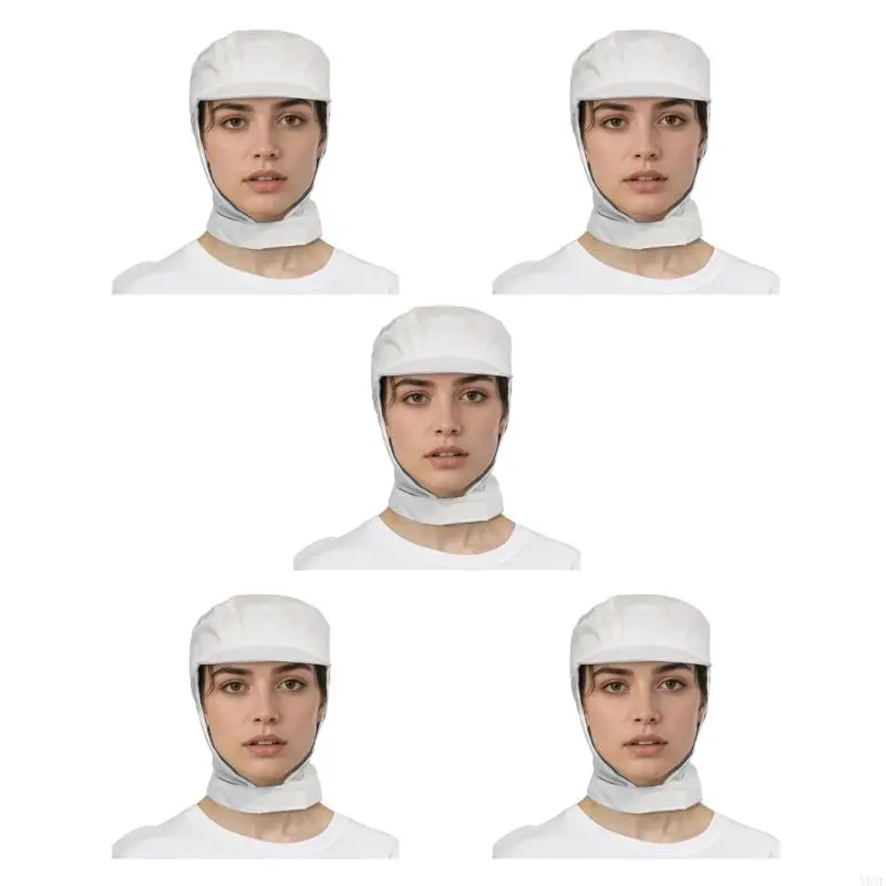 Brimless Work Cap for Narrow Spaces Offering Full Coverage Suitable for Factory Workers and Outdoor Activity Y08E