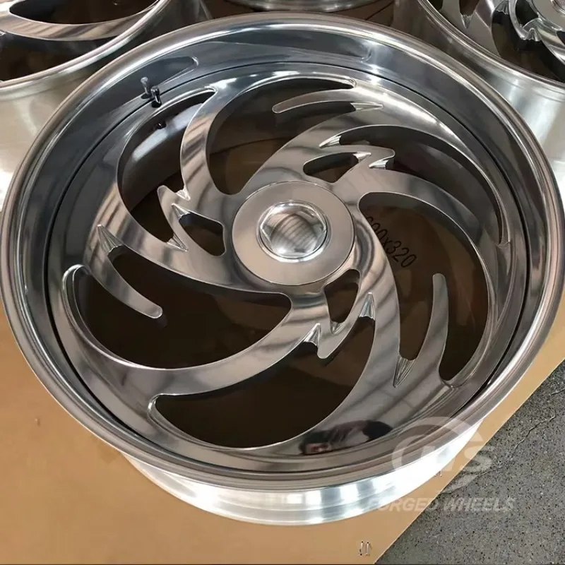 

22x10 22x12 24x10 24x12 24x14 26x10 2-piece Deep Lip Polished Truck Wheels Rims Forged for Jeep Dodge Ram Ford GMC Chevy