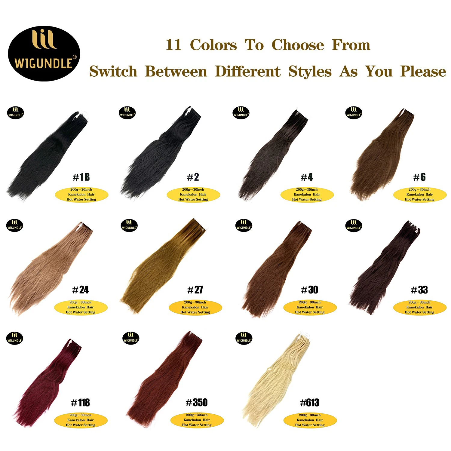 

30 Inch Ariel Straight Pony Hair Bundles Crochet Braids Hair Synthetic Braiding Hair Ombre Brown Soft Crochet Hair Extensions