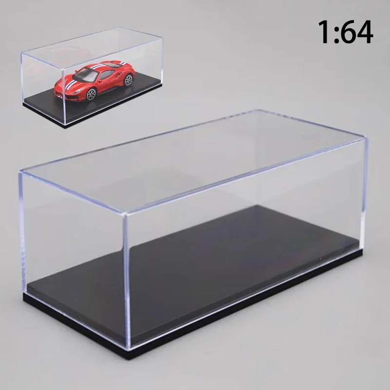 1 64 Car Model Display Box Transparent Protective Case Acrylic Dust Hard Cover Storage Holder Model Dust Cover