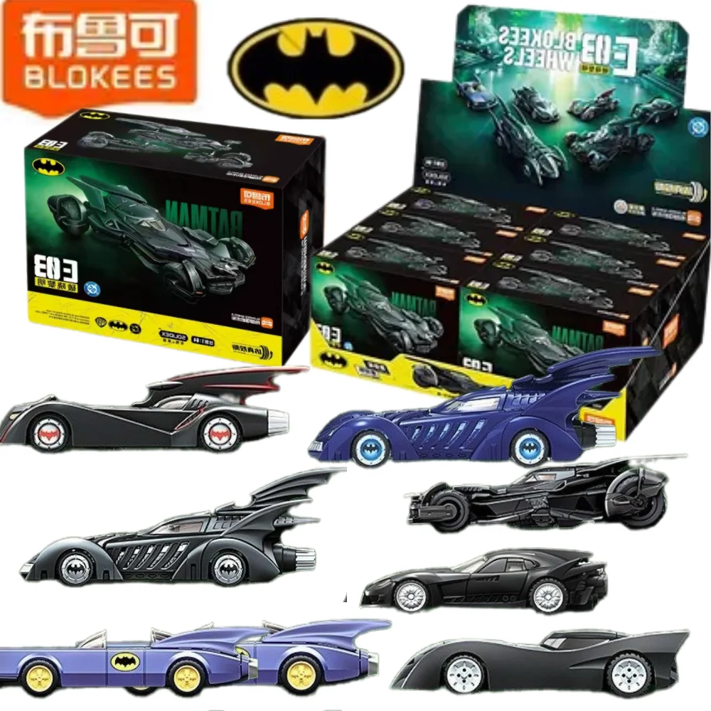 New BLOKEES 1:64 Scale Batmobile Car Model DC Batman E03 Dawn Breaker Movie Themed DIY Assemble Vehicle Collectible Gift