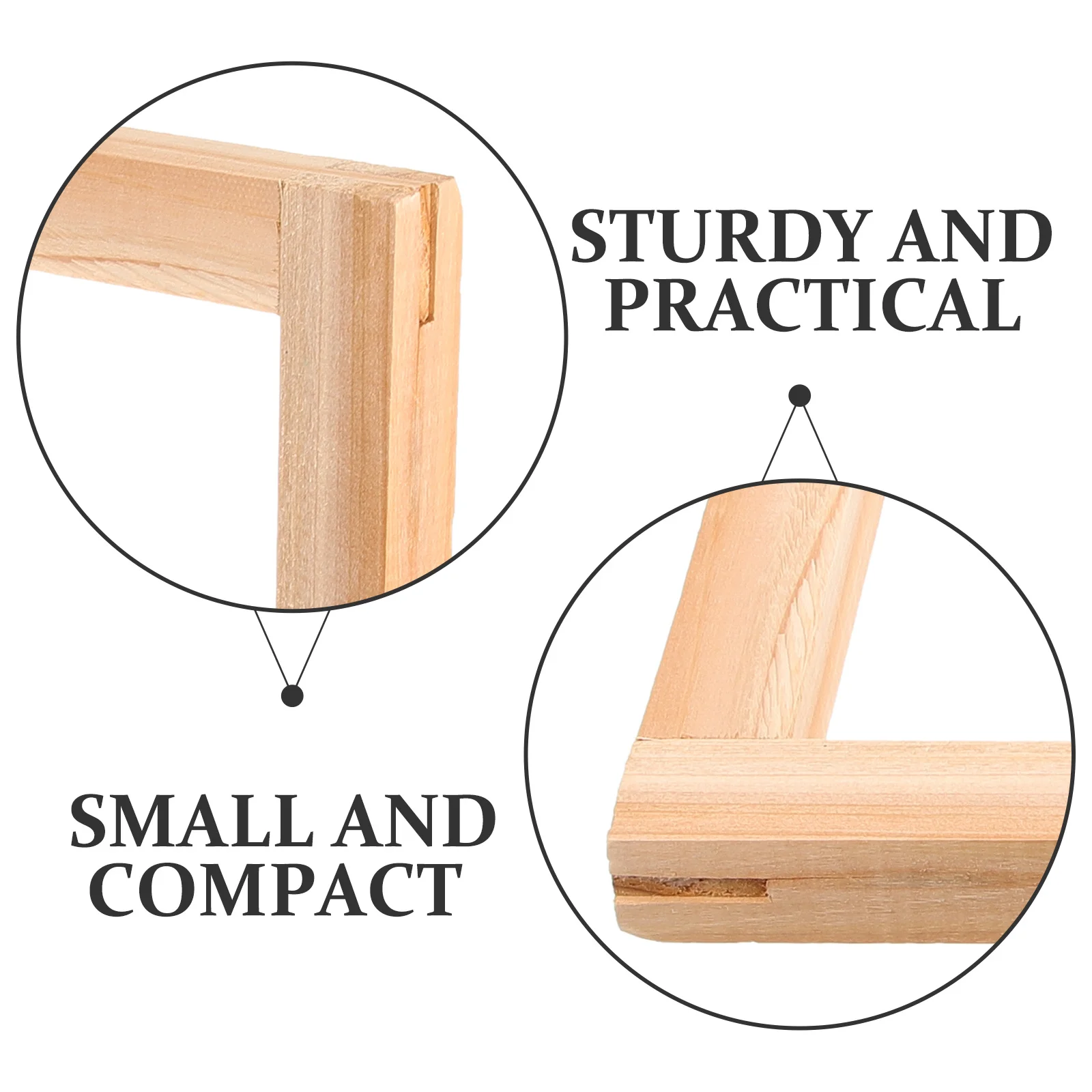 

Screen Printing Frame Wooden Durable Practical for T-Shirt Handbag Tote Bag DIY Wooden Screen Printing Reusable Washable