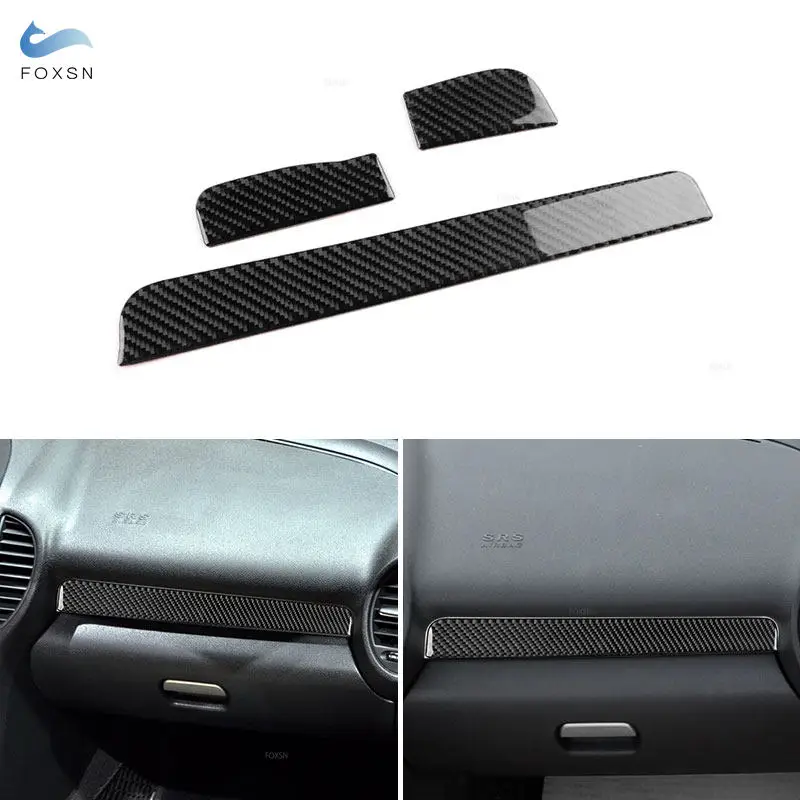 

Для Mercedes-Benz SLK R171 2004-2010: накладки на панель приборов (сторона пассажира) из карбона, аксессуары для автомобиля