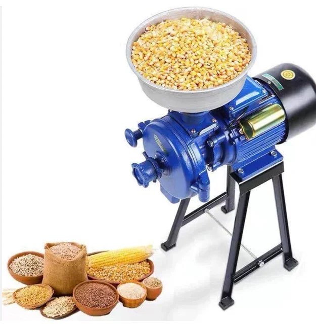 Small Commercial Maize Rice Spice Powder Grinder Wheat Milling Machine Grain Flour Mill Machinery Corn Grinding Machine
