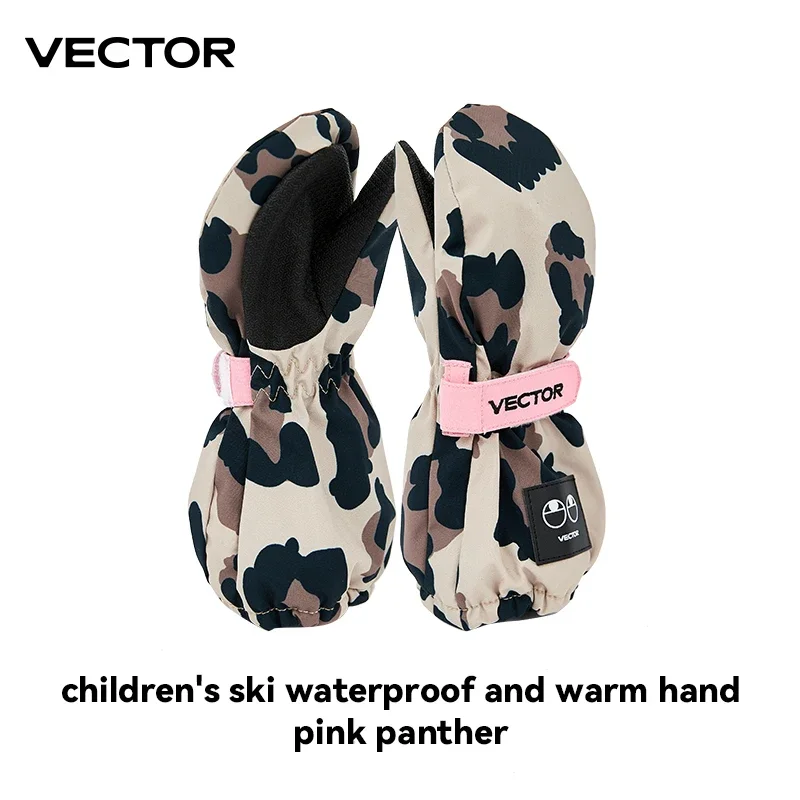 VECTOR Kinderwinterhandschoenen, warm, winddicht, voor jongens en meisjes, geschikt voor skiën, fietsen, klimmen en andere buitenactiviteiten, waterdicht en antislip.
