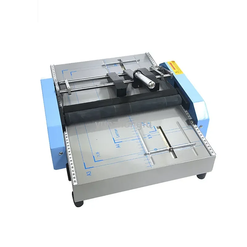 Imagem -02 - Elétrica Folding Paper Creasing Machine Grampeador Automático Máquina de Encadernação Tamanho a3 220v 110v