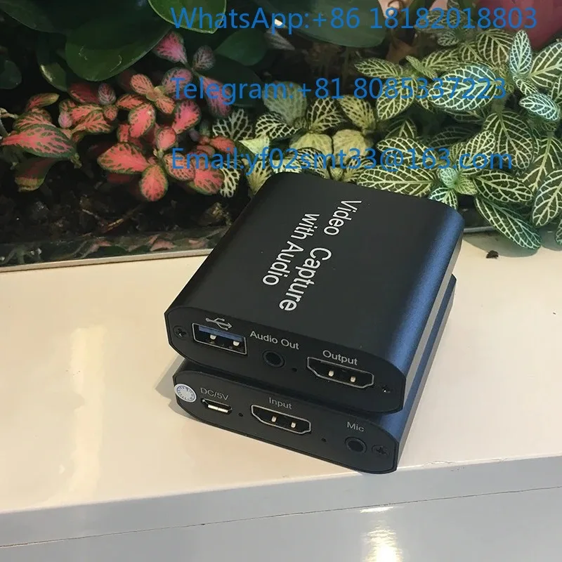 HD Video Capture Card Driver-Free For Computer Phone Recording Loop Output Device