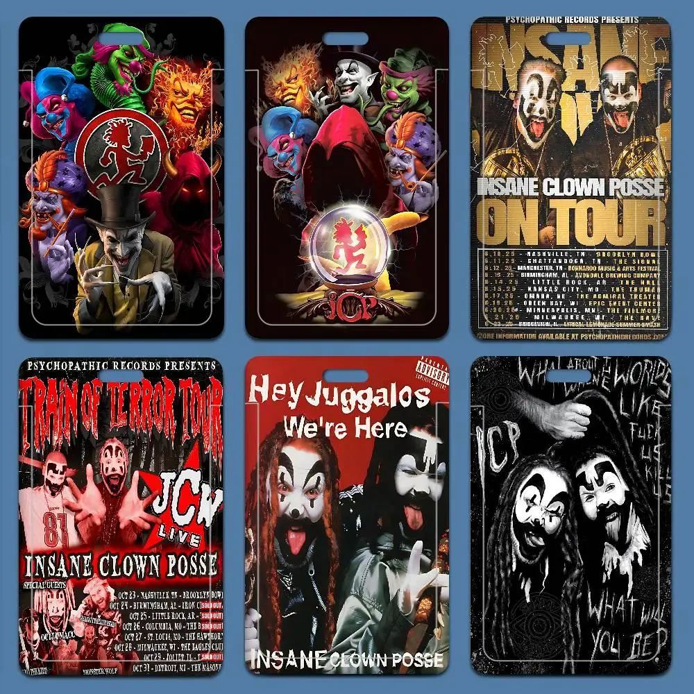 

ICP I-Insane C-Clown Work Card Case For Exhibition ID Card Lanyard Badge Card Holder Pass Card Set For Employee