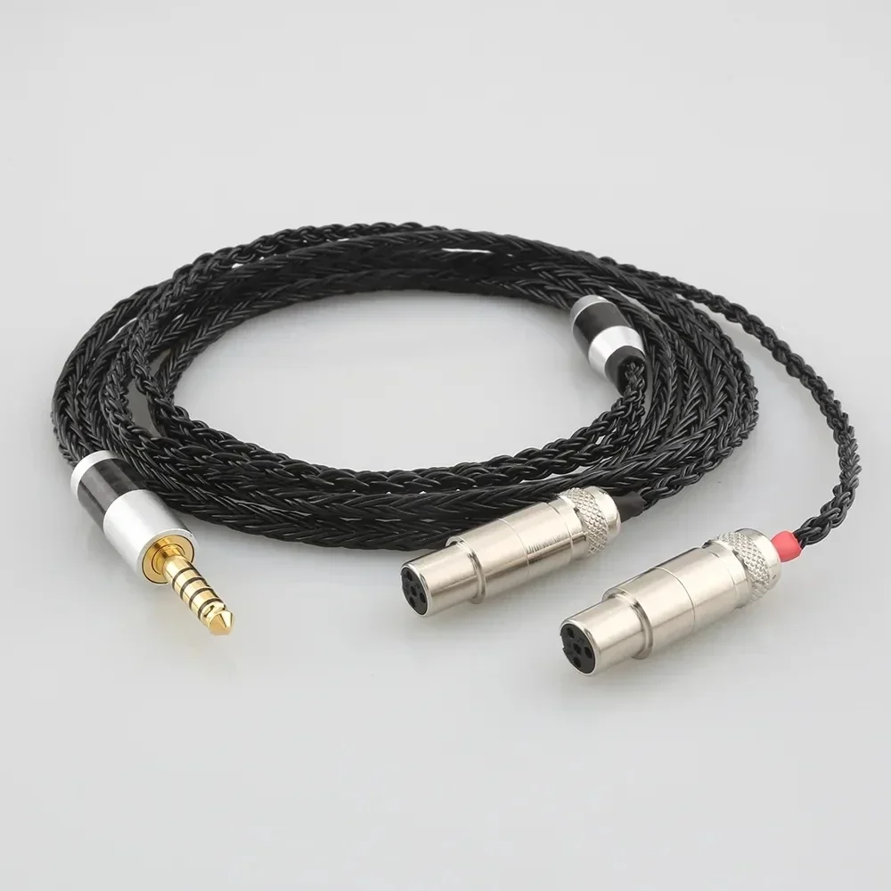 16 Core 7N OCC Black Braided Earphone Cable For Audeze LCD-3 LCD-2 LCD-X LCD-XC LCD-4z LCD-MX4 LCD-GX