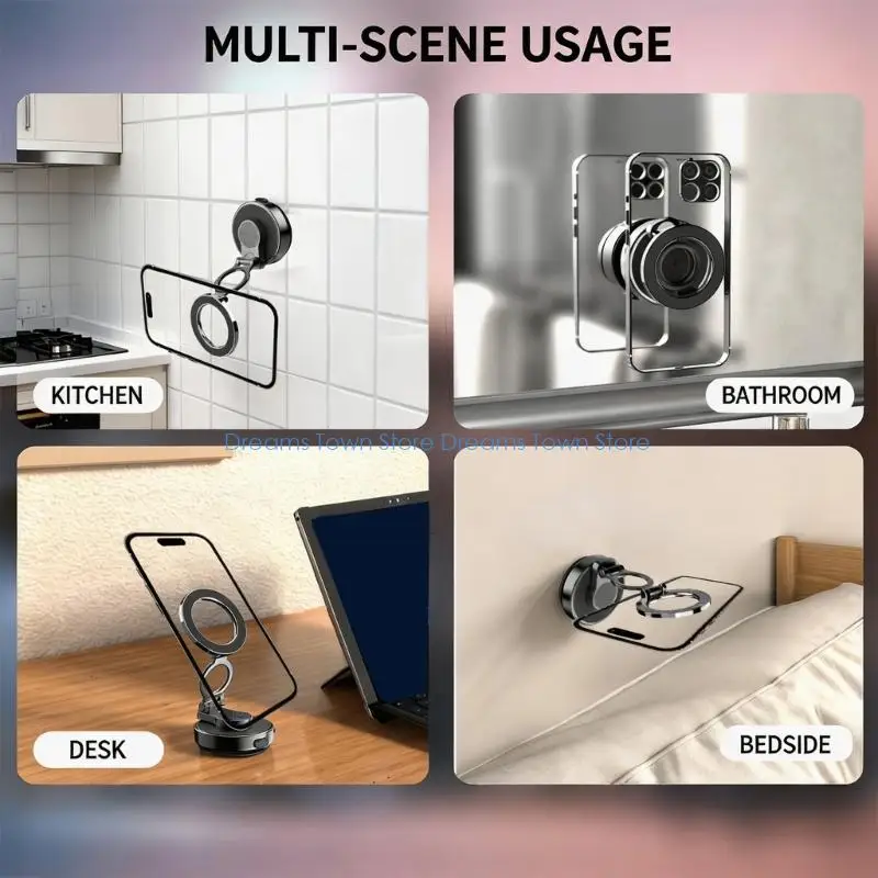 HX6A Strong Auto Phone Holder With Better Suction Cup For Firm Mounting