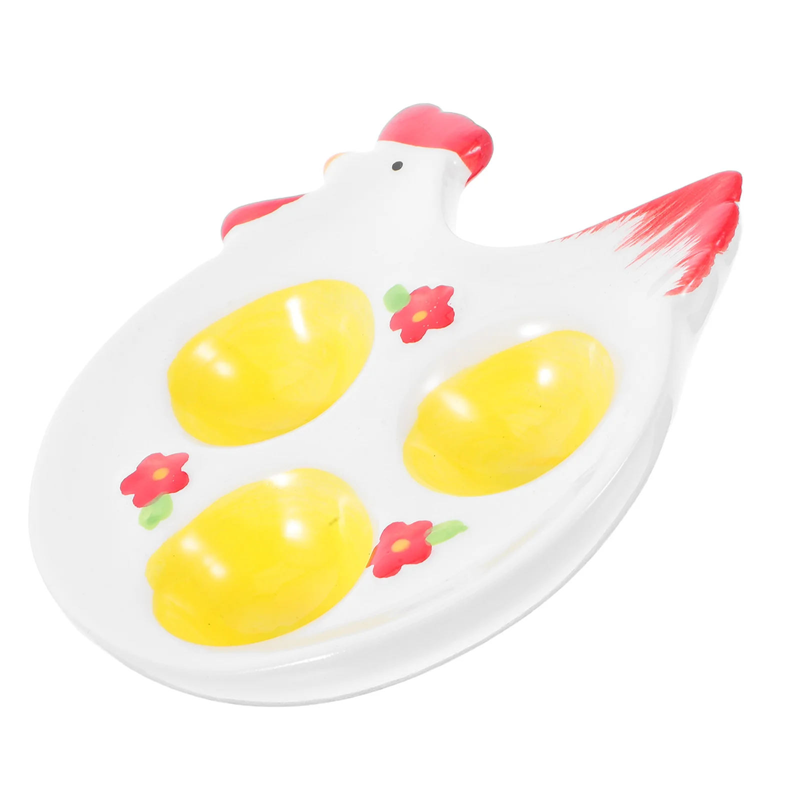 

Chicken Egg Holder Countertop Decorative for Fridge Creative Tray Container Storage Eggs