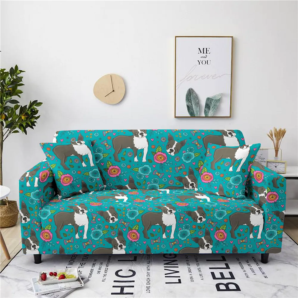 Cartoon Animal Sofa Cover for Living Room Stretch Elastic Couch Cover Slipcover L Shape Couch Cover Home Decor Fundas Para Sofás