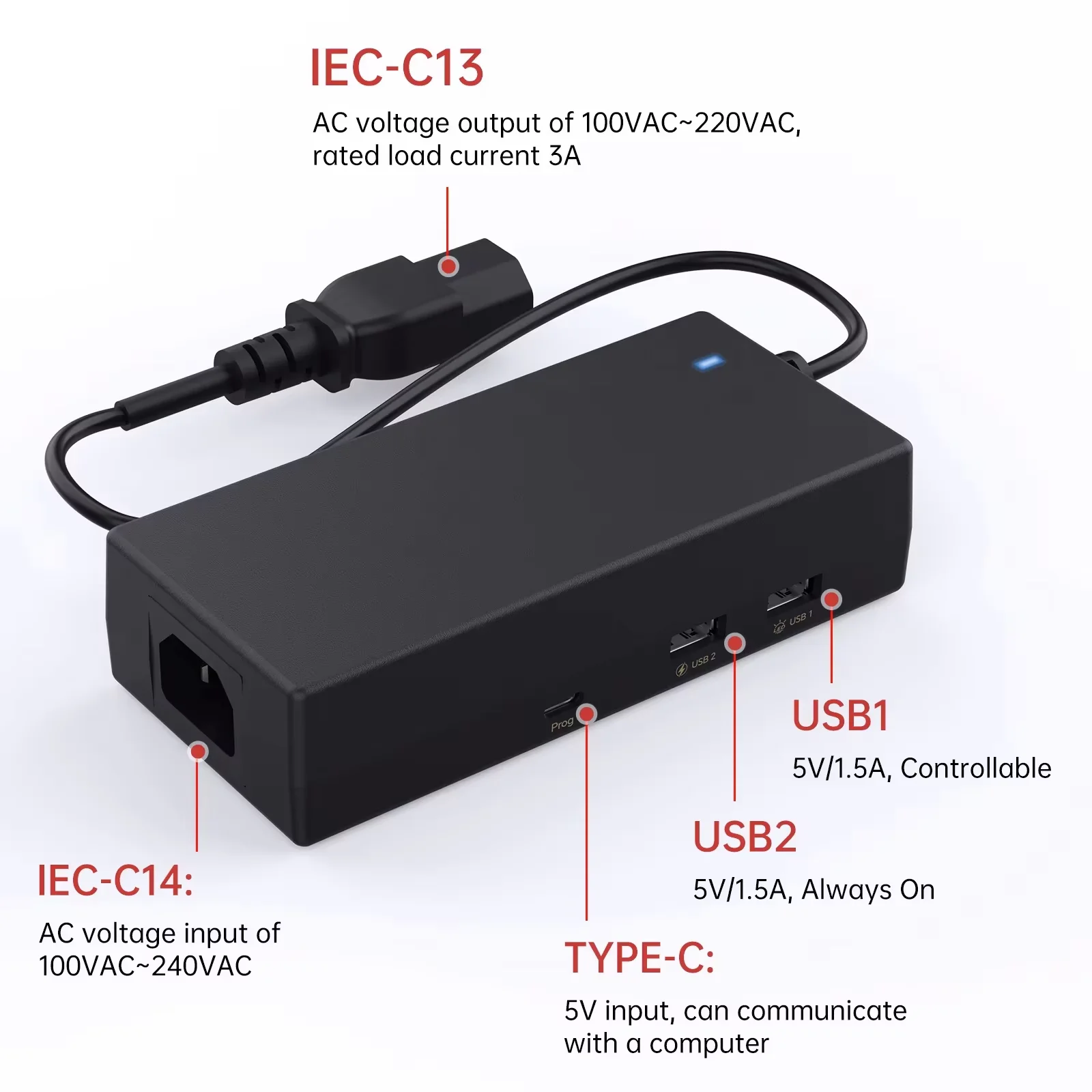 Imagem -02 - Bigtreetech Panda Pwr Gerenciar Energia da Impressora Controle Remoto sem Fio Portas Usb para Klipper Bambuab Fdm Acessórios de Impressora 3d