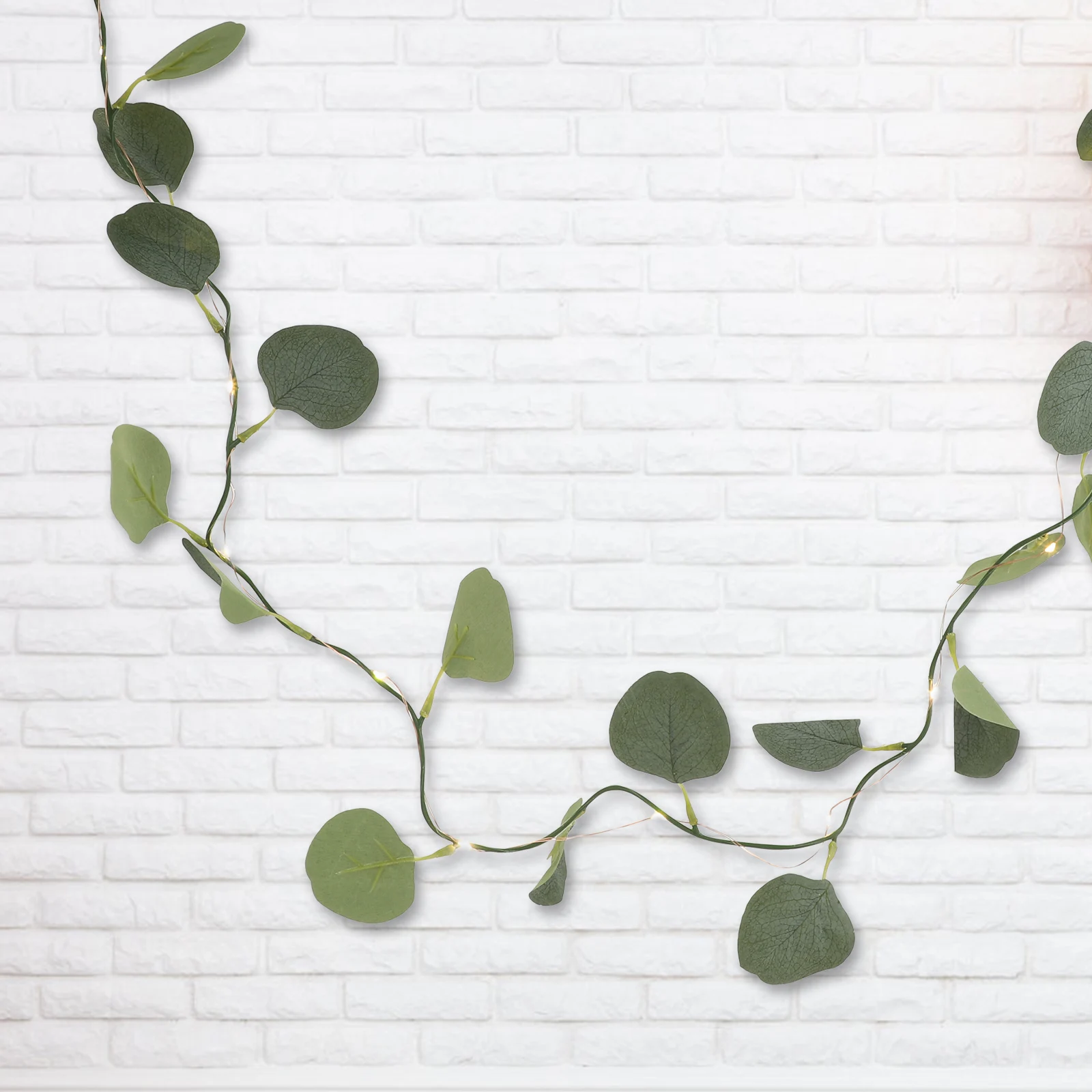 

Eucalyptus Leaf Leaves Lamp String Garland Vines Decor Artificial Lights String Fall Thanksgiving Christmas Party Bedroom