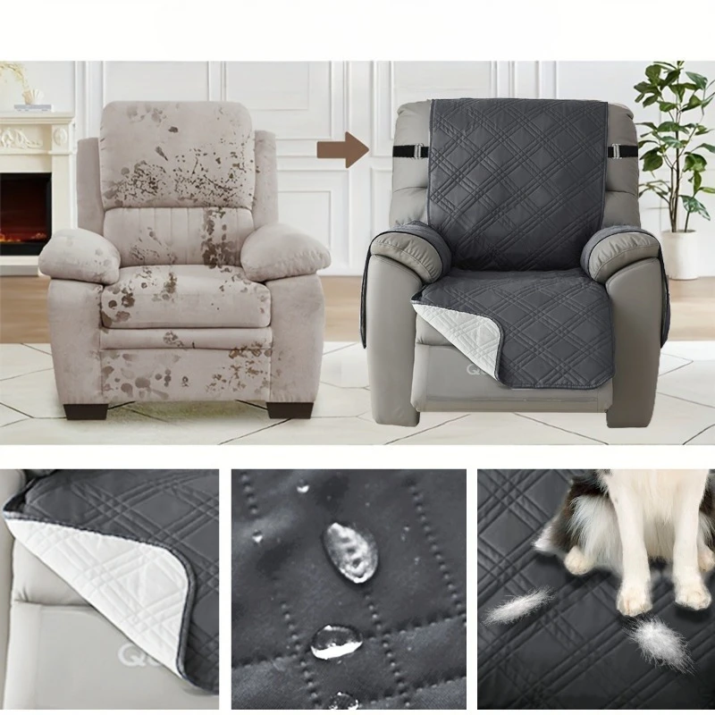 غطاء كرسي كرسي مقاوم للماء غطاء غير قابل للانزلاق لكرسي كرسي كرسي مع غطاء واقي للكرسي بذراعين #3