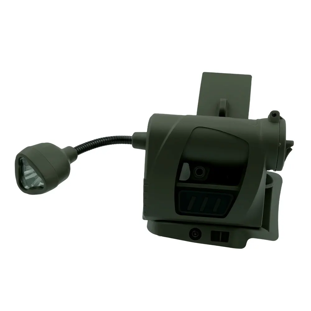 Taktische Helmleuchte, 3 Modi, LED-Taschenlampe, Helmlampe für Outdoor-Nachtbeleuchtung, Laser, Jagd, Militär, Radfahren, Angeln – Detail 24