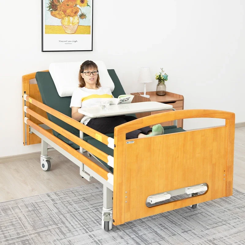 High quality Wooden Electric Hospital Nursing Care Bed