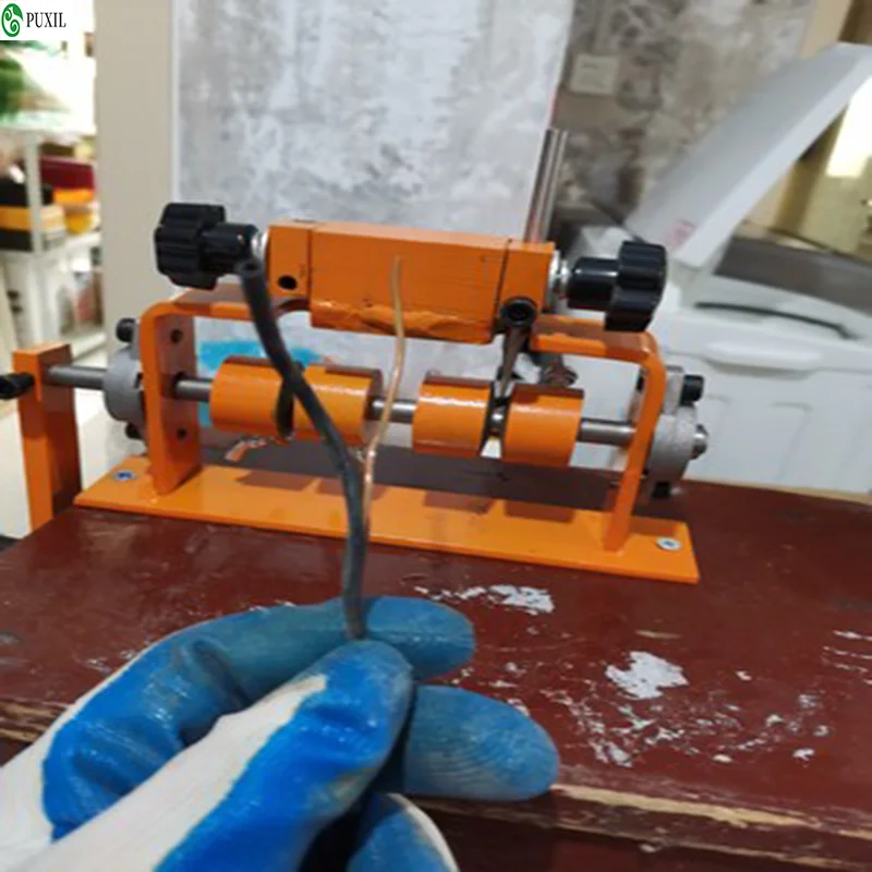 Upgraded version small manual household scrap copper wire stripping machine stripping machine stripping pliers with three blade