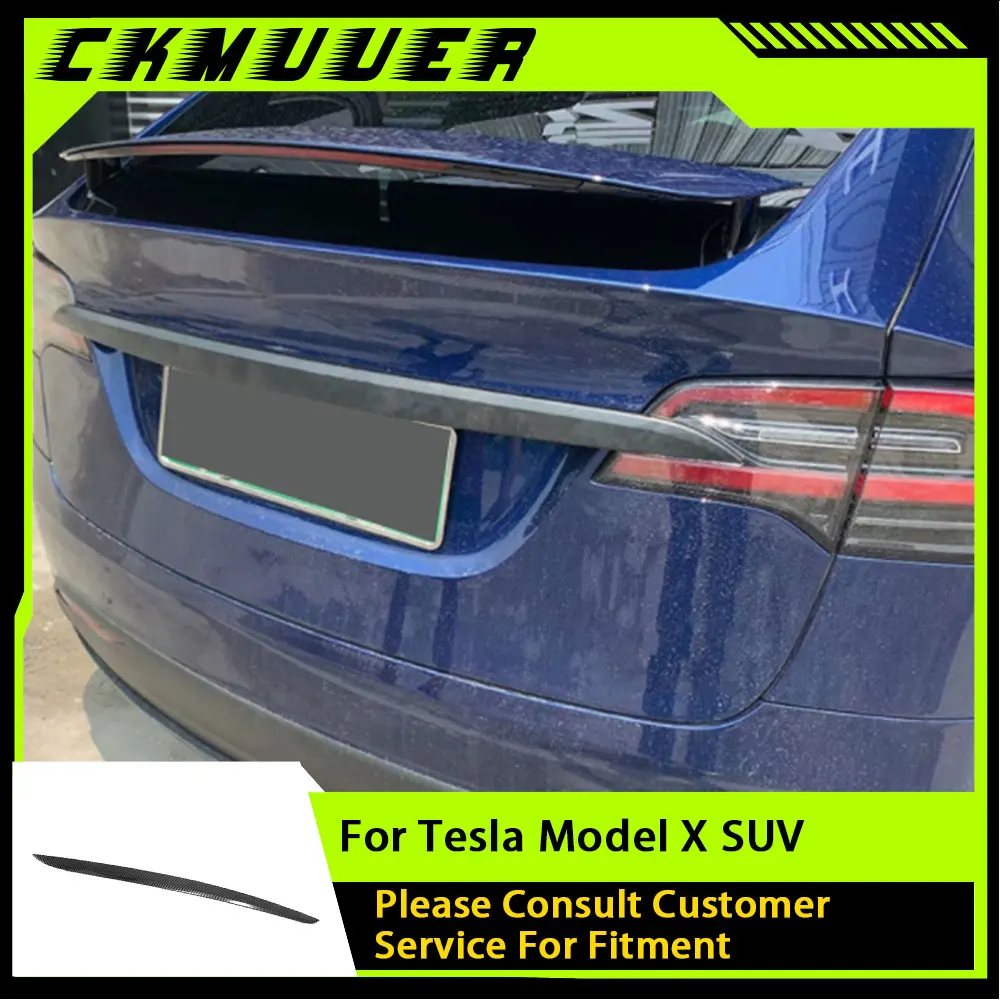 

Материал из углеродного волокна для Tesla Model X SUV 2020, автомобильный Стайлинг, украшение задней двери багажника, накладка, наклейка, ABS, карбоновый вид