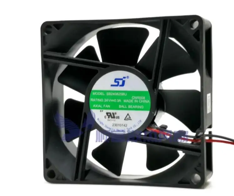 

SJ SB240825BU DC 24V 0.30A 80x80x25mm 2-Wire Server Cooling Fan