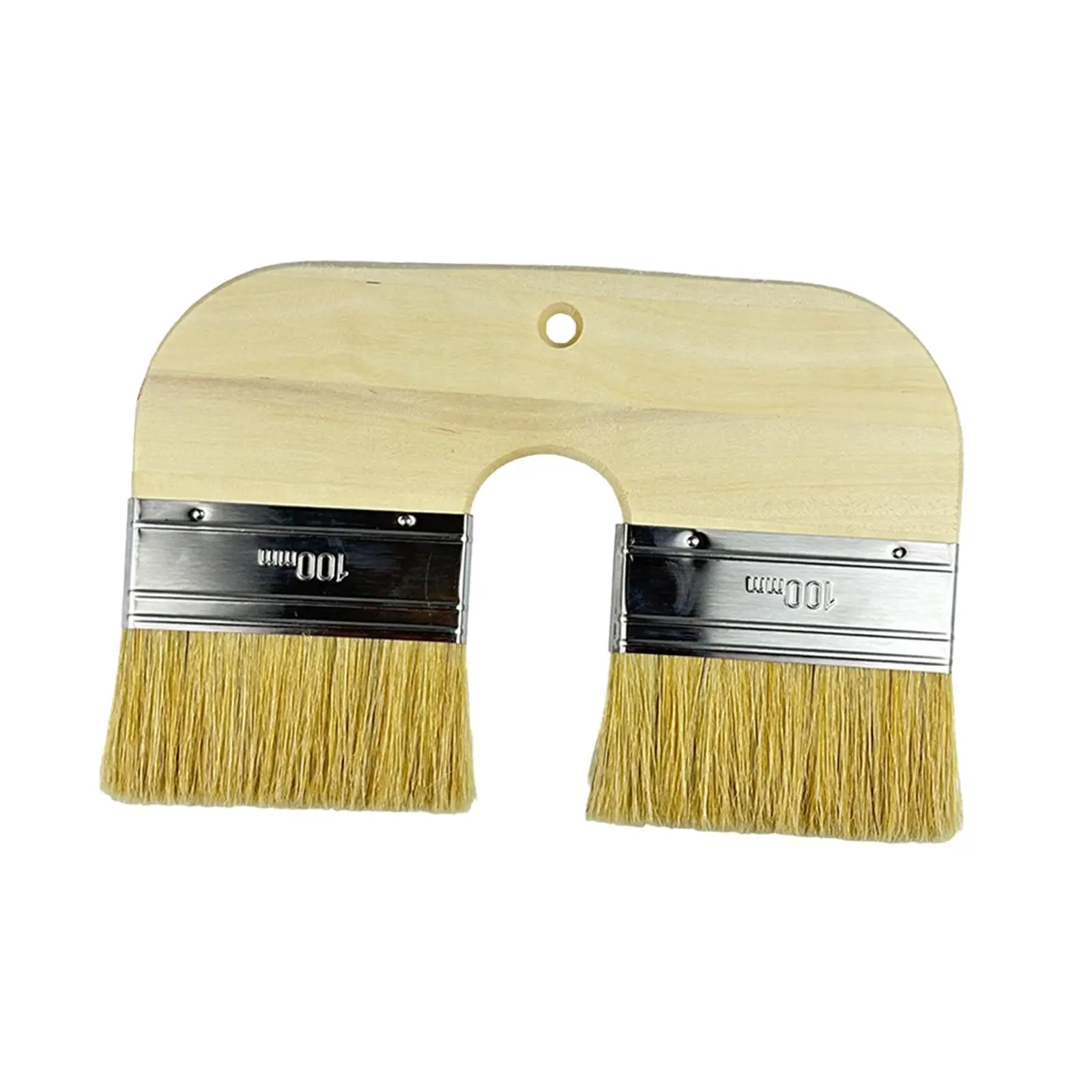 Double Head Paint Brush Double Color Reusable Wall Painting Tool Double Head Flat Art Brush for Detailed Work Crafting Projects