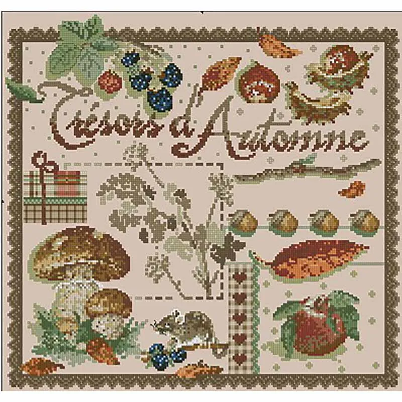 ZZ6154 Cross Stitch Kits Sets For Embroidery Cross-stitch Cross Stitch Complete Kit Stich Cross Stitch Set Needle Arts & Craft
