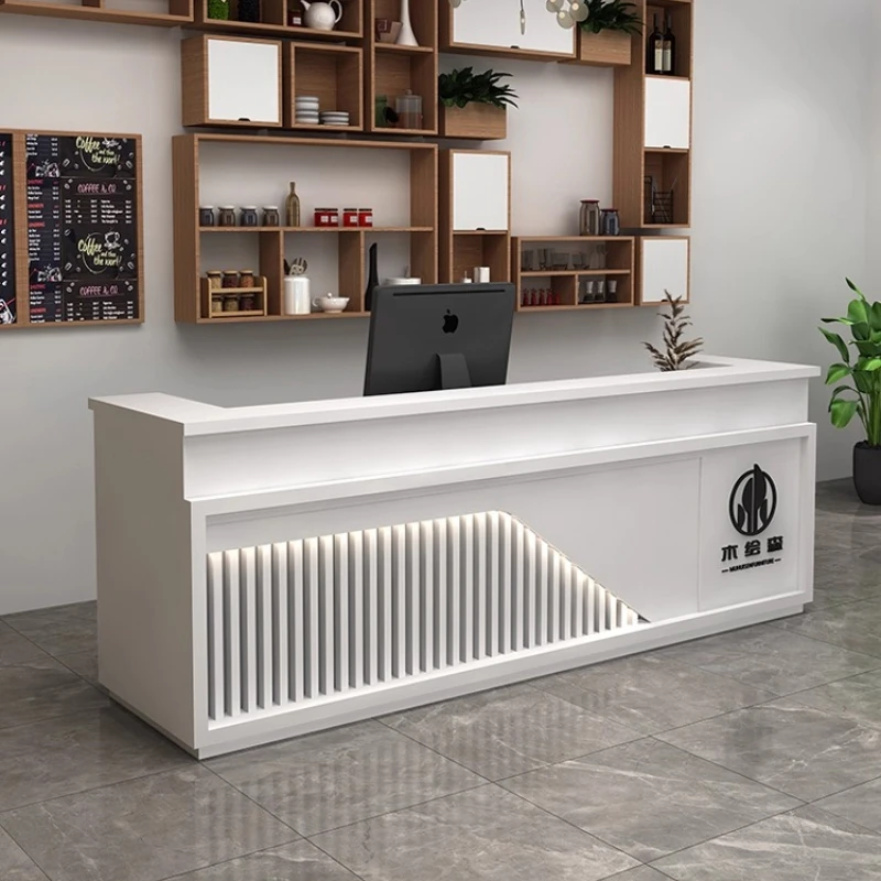 Chinese Retro Reception Desks Hairdressing Beauty Health Reception Desks Clothing Store Office Furniture Военное ДелоZY40JDT