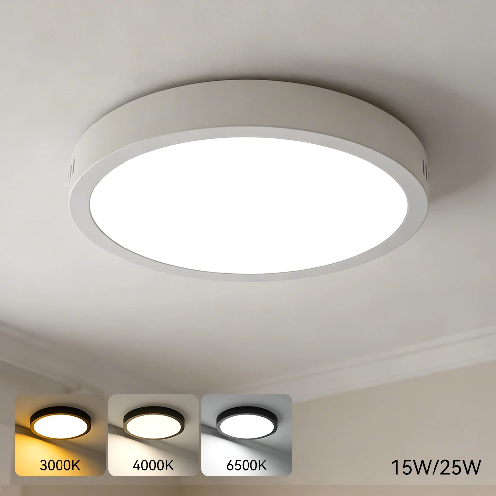 110-220V Led Ceiling Lamp Ultra Thin Panel Led Light for Living Room Bedroom Indoor Lighting 15W 25W Round Ceiling Lights